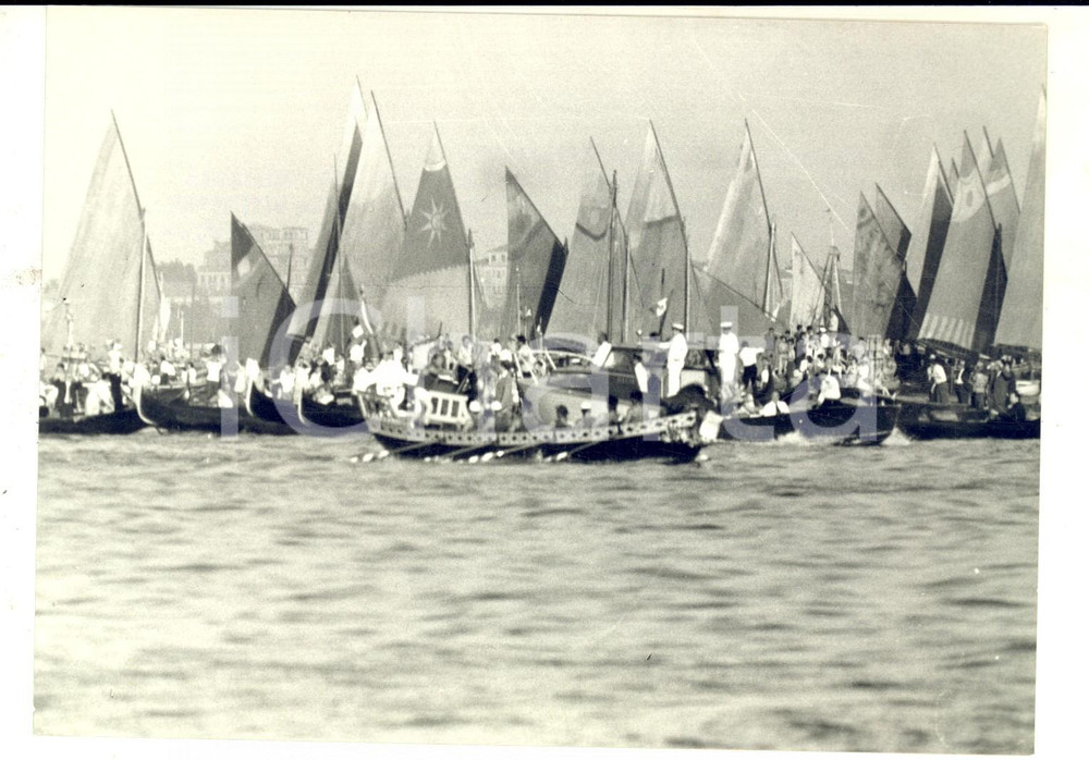 1962 VENEZIA 7^ Edizione della Regata delle REPUBBLICHE MARINARE *Foto 18x13 cm