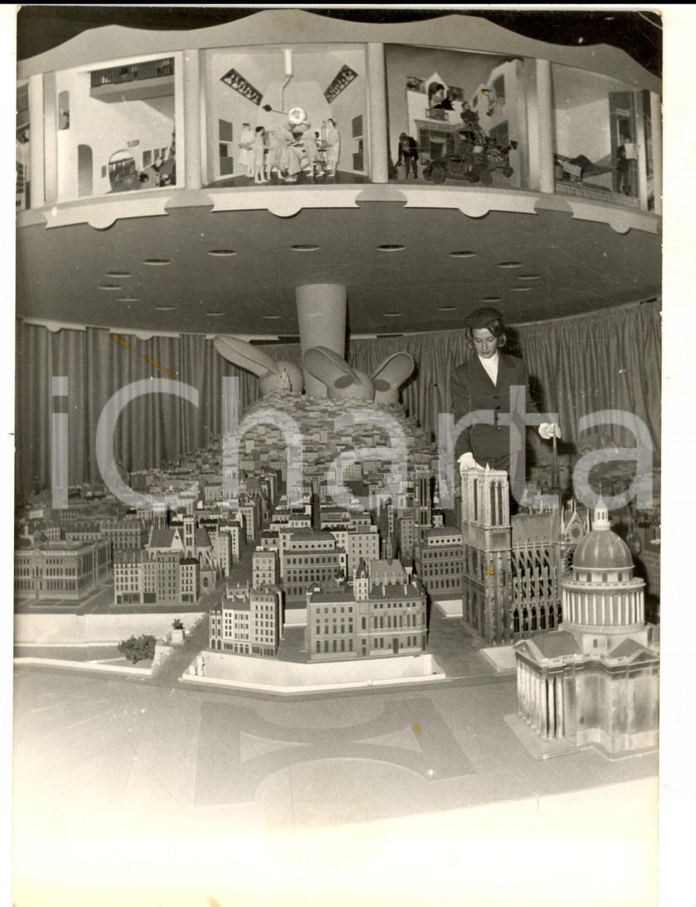 Fotografia d epoca originale 1960 PARIS HOTEL DE VILLE PrÃ©sentation stand Paris prÃ©sente la France Photo 1