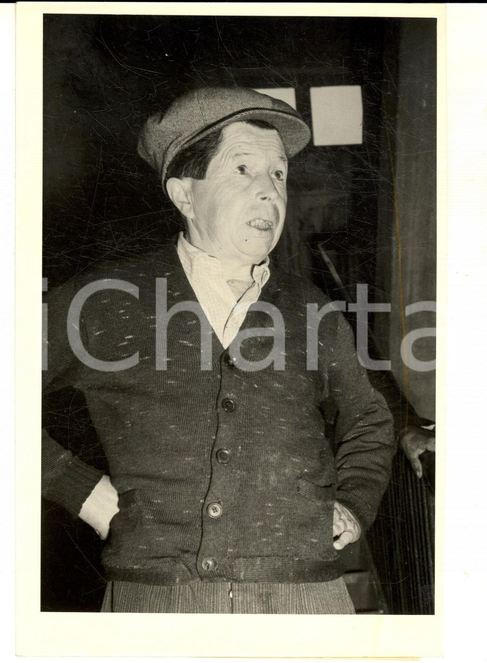 Fotografia d epoca originale 1954 CUMIANA Riccardo GAUDE, nipote di don Domenico, ferito da rapinatori Foto 1