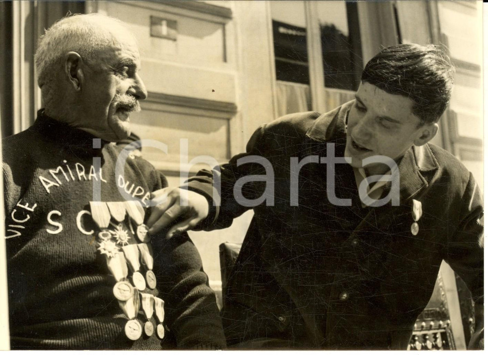 Fotografia d epoca originale 1963 FRANCE SociÃ©tÃ© Sauvetage des Naufrages  FranÃ§ois ROMIEU et Louis THIBERGE 1