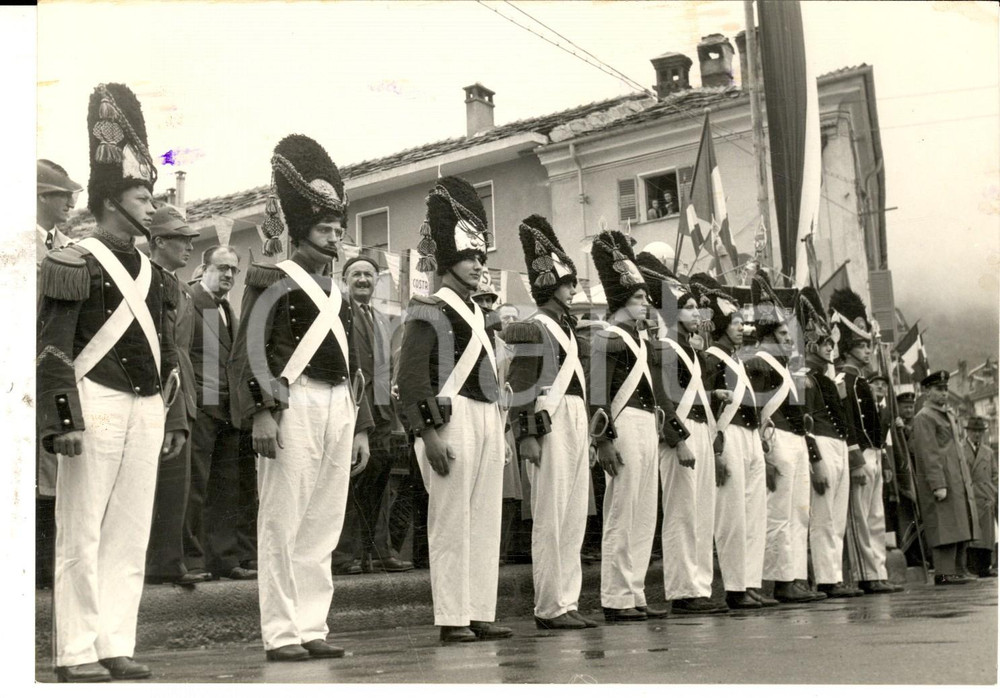 Fotografia d epoca originale 1959 SUSA TO Rievocazione alleanza Vittorio Emanuele II e Napoleone III Foto 1