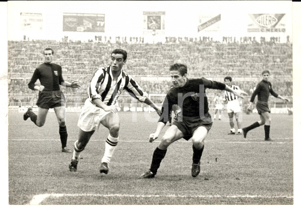 Fotografia d epoca originale 1959 CALCIO SERIE A JUVENTUSGENOA Tiro di Bruno NICOLE  Fotografia 18x13 1