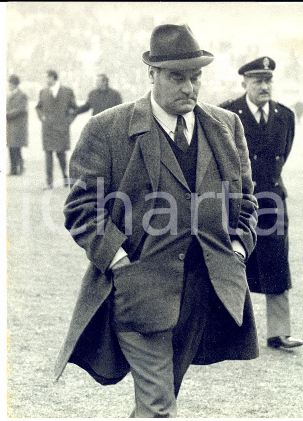 1968 CALCIO MILAN-SPAL 3-2 Nereo ROCCO dopo la partita *Fotografia 18x24 cm