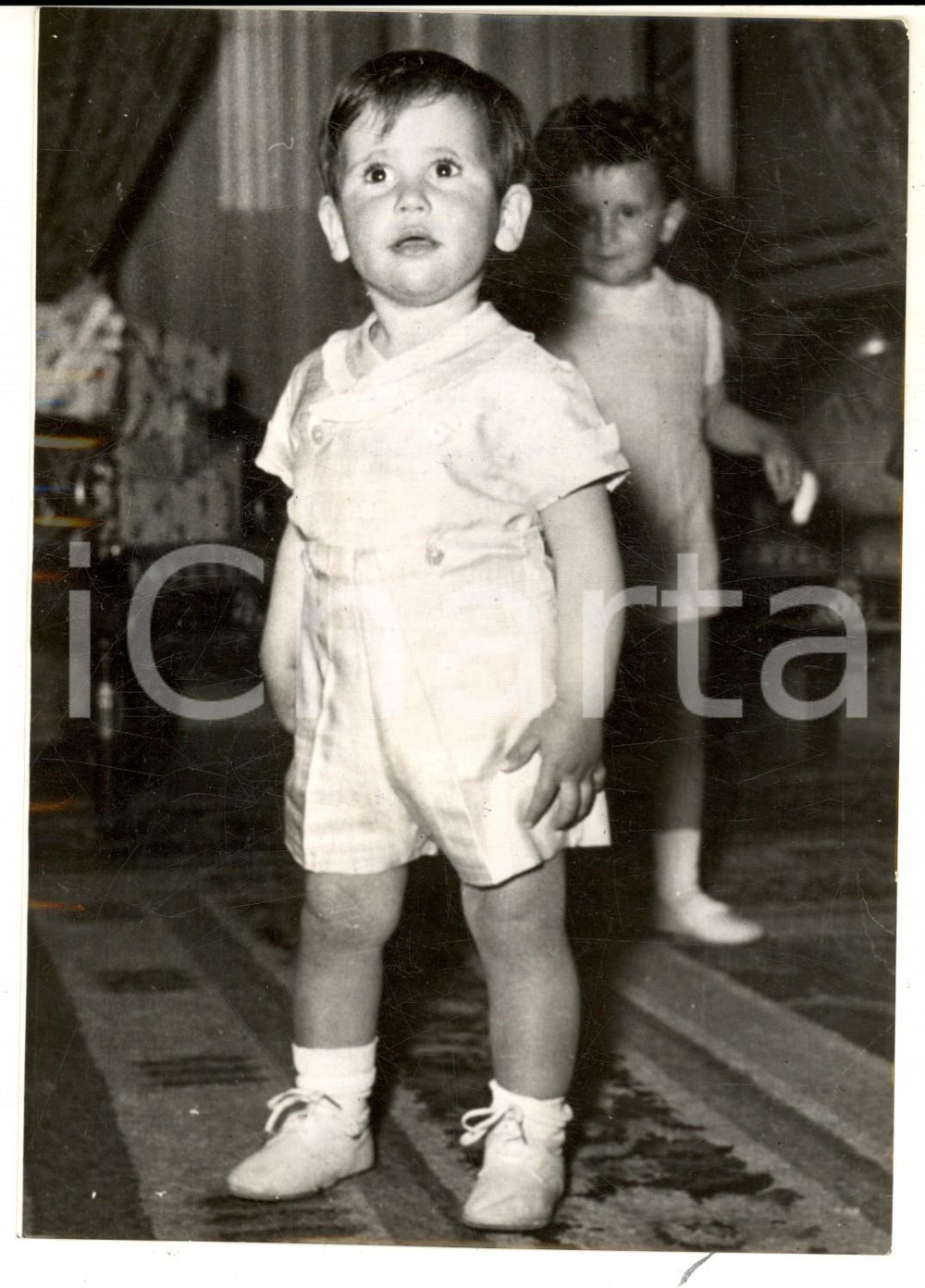 Fotografia d epoca originale 1956 MADRID Francisco FRANCO VILLAVERDE al compleanno della sorella Foto 1