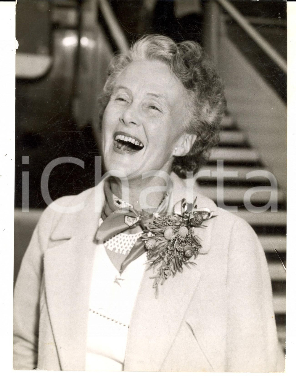 Fotografia d epoca originale 1960 LONDON Missionary Hannah STANTON arrived from SOUTH AFRICA Foto 16x20 1