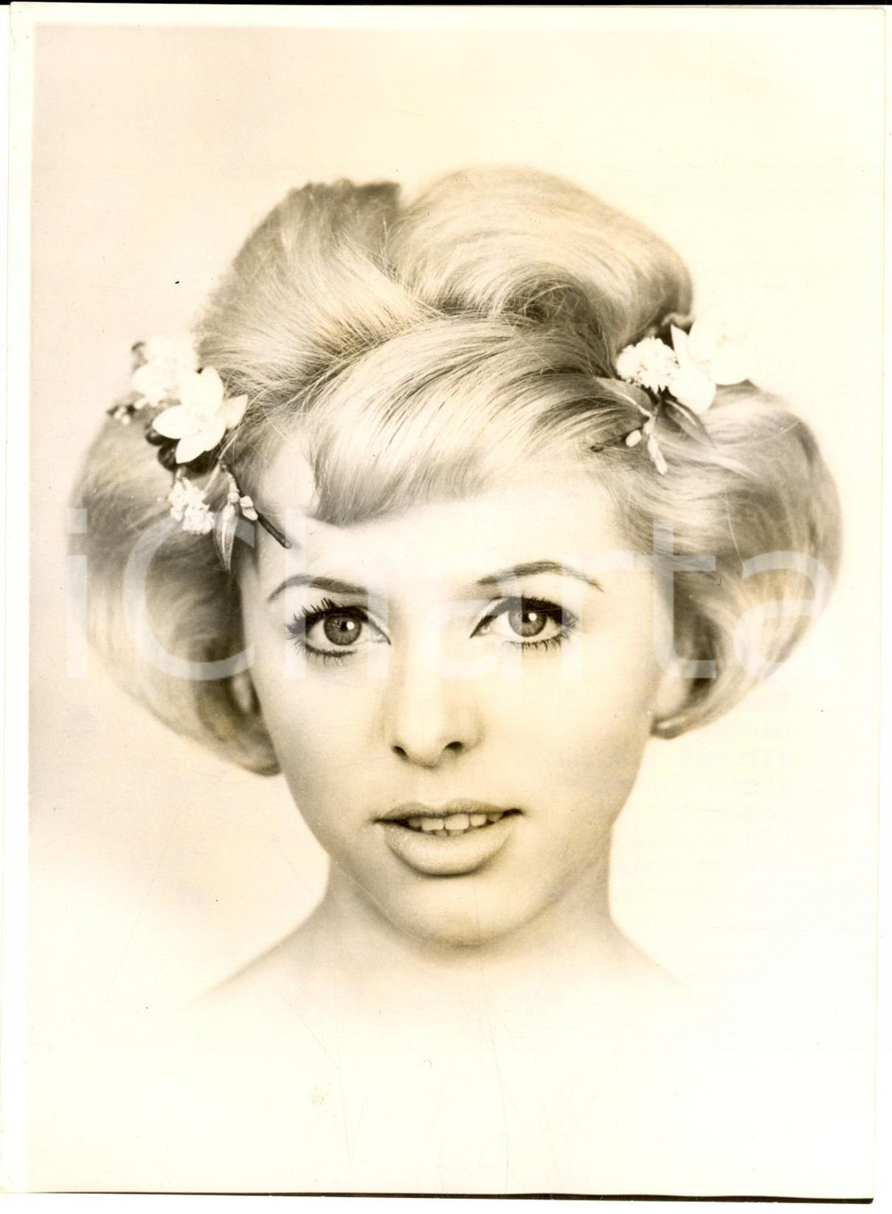 Fotografia d epoca originale 1959 LONDON FASHION STEINER s hair design ARIADNE for young people Photo 16x21 1