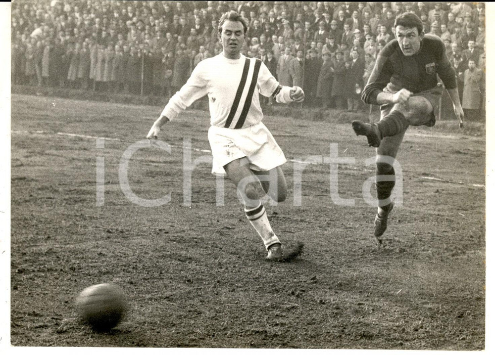 1961 CALCIO SERIE B REGGIANA-GENOA Eddie FIRMANI in azione *Fotografia 18x13 cm