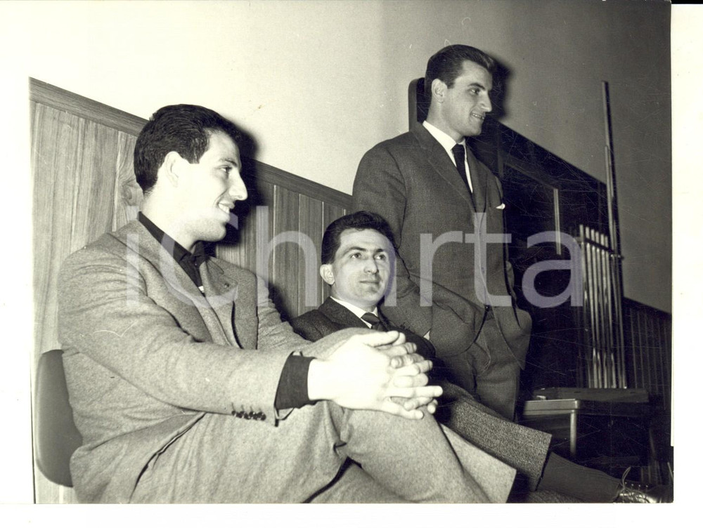 Fotografia d epoca originale 1959 CALCIO NAZIONALE Paolo BARISON Gastone BEAN Ezio PASCUTTI Foto 18x13 1
