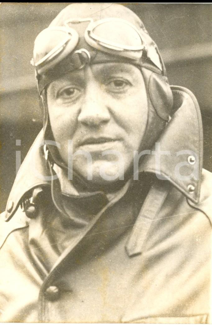 Fotografia d epoca originale 1960 PARIS Portrait de l aviateur Paul CODOS Photographie 8x13 cm 1
