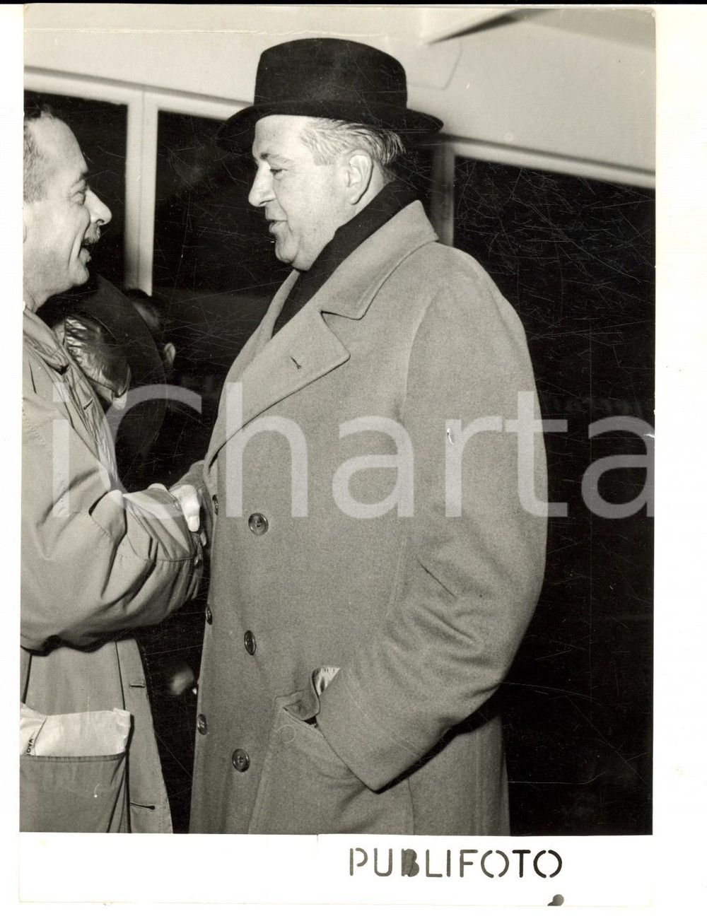 Fotografia d epoca originale 1955 GENOVA Blasco LANZA D AJETA rifiutato come ambasciatore da Belgrado 1 1