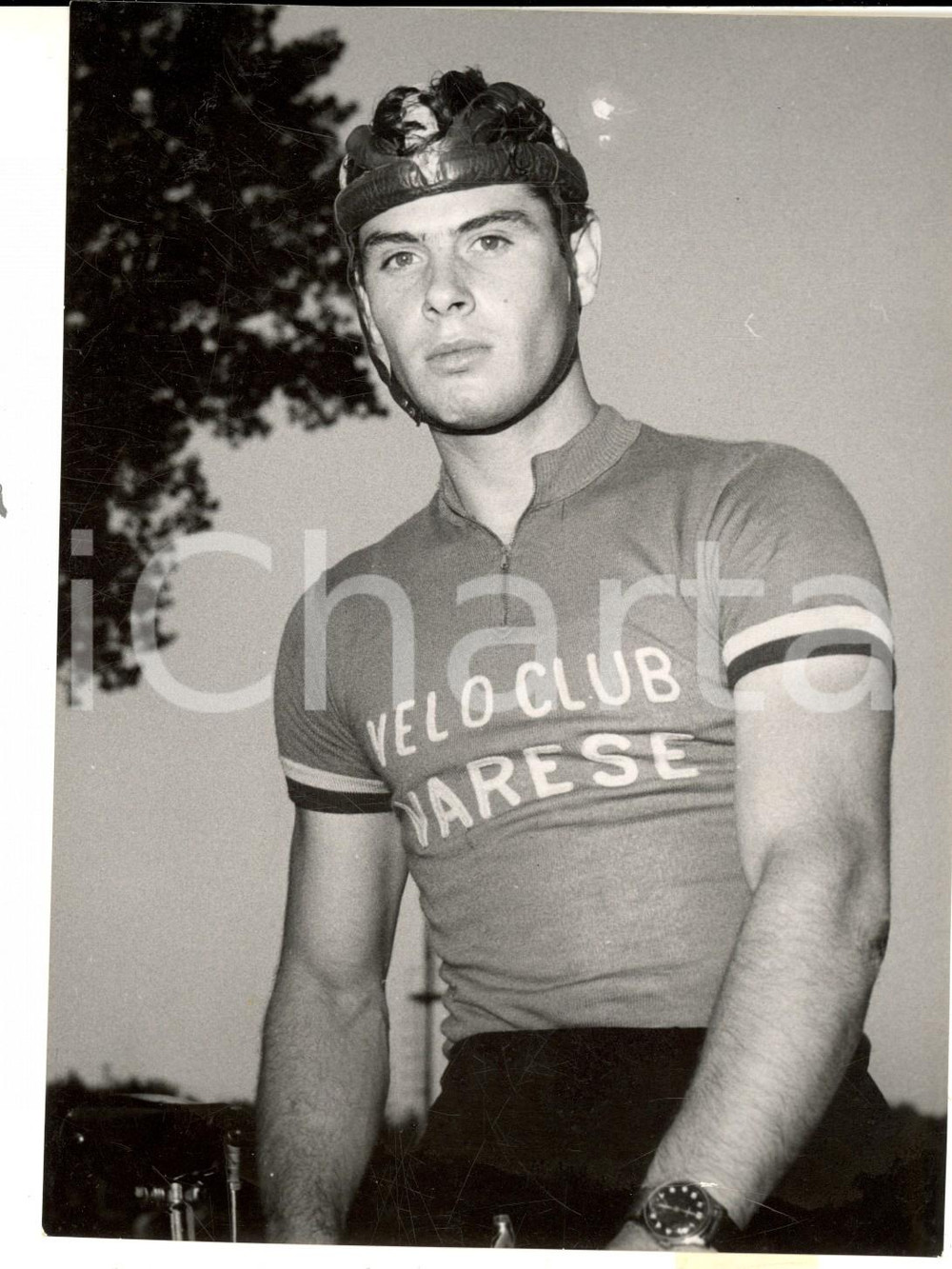 Fotografia d epoca originale 1955 MILANO Mondiali CICLISMO su pista  DILETTANTI  Giuseppe OGNA Foto 1