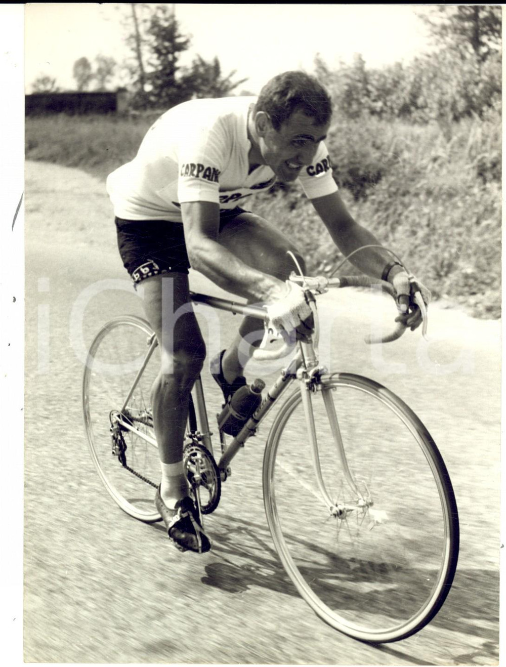 Fotografia d epoca originale 1956 CICLISMO GIRO D ITALIA 1 Tappa  Michele GISMONDI per la CARPANO Foto 1