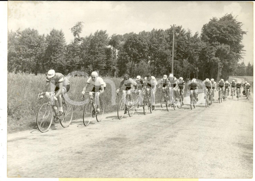 Fotografia d epoca originale 1960 CICLISMO TOUR DE FRANCE DIEPPECAEN Albertus GELDERMANS in testa Foto 1