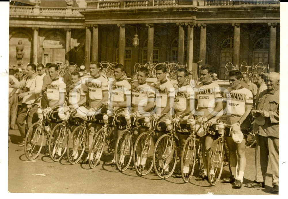 Fotografia d epoca originale 1962 CICLISMO TOUR DE FRANCE NANCY Imerio MASSIGNAN con la squadra LEGNANO Foto 1