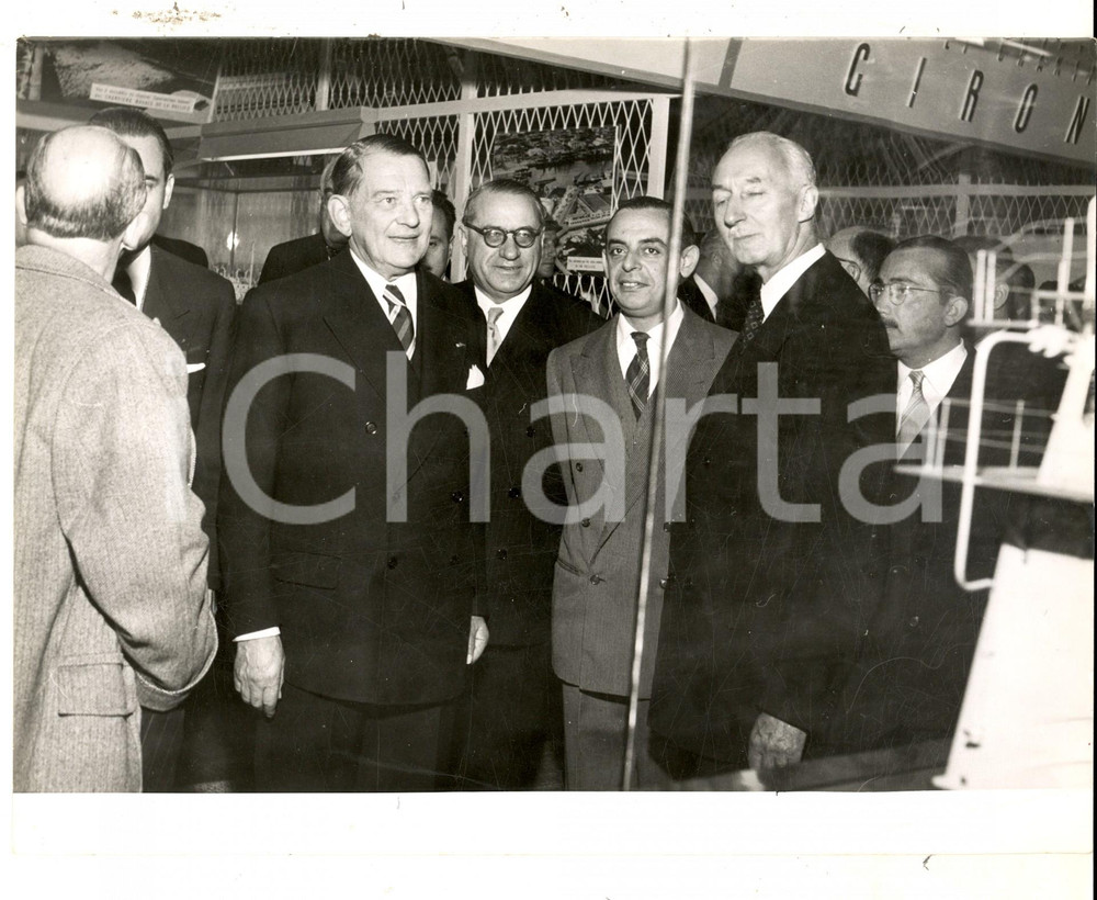 Fotografia d epoca originale 1963 GENOVA SALONE NAUTICO Le autoritÃ  in visita Fotografia 24x20 cm 1