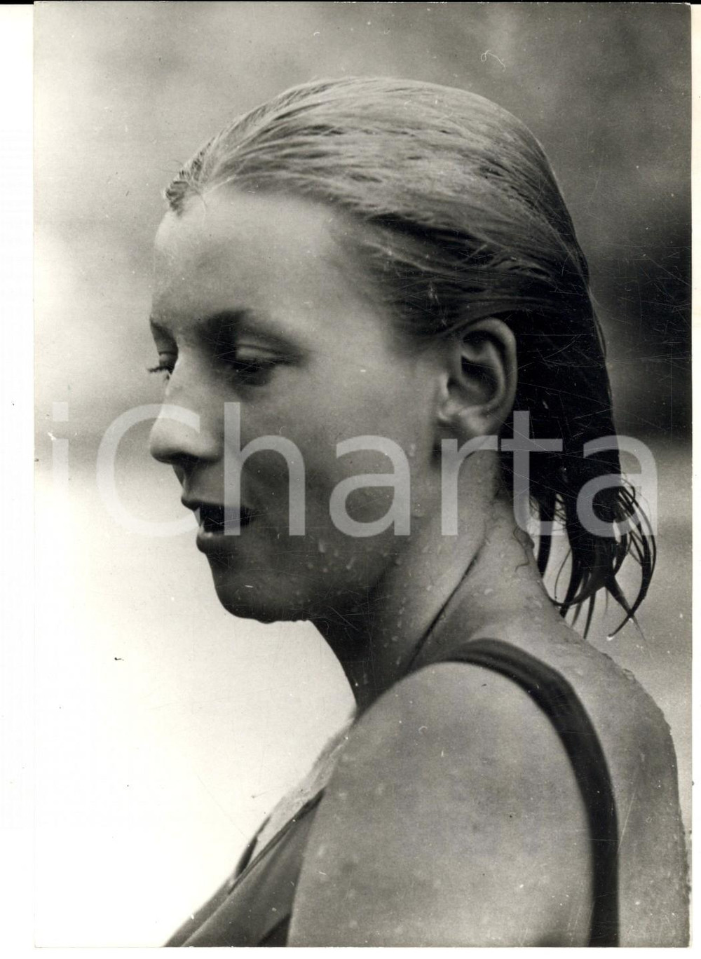 Fotografia d epoca originale 1972 OLIMPIADI MONACO DI BAVIERA NUOTO La tuffatrice Marina JANICKE Foto 1