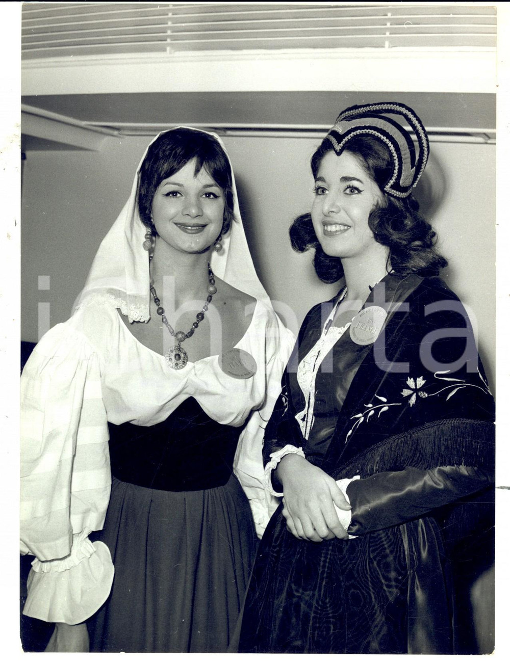 Fotografia d epoca originale 1960 MISS WORLD LONDON Miss Italy Layla RIGAZZI miss France Diane MEDINA Photo 1