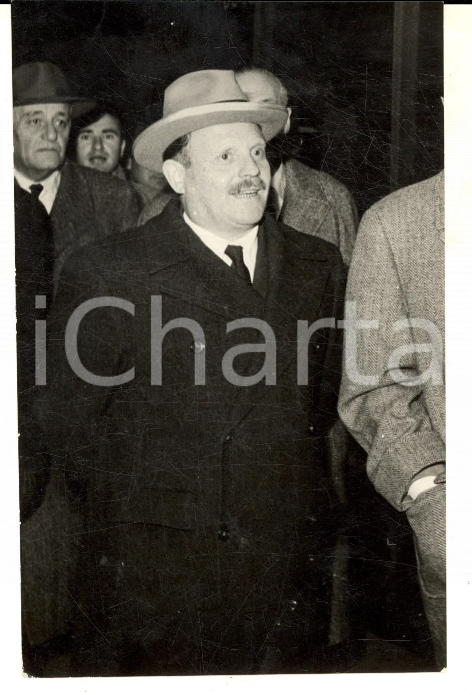 Fotografia d epoca originale 1970 ca PALERMO Ritratto del senatore Giuseppe ALESSI Fotografia 11x17 cm 1