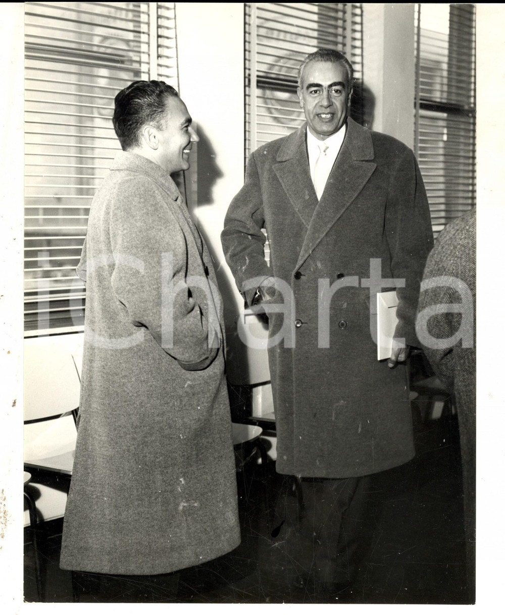 Fotografia d epoca originale 1962 ARQUATA SCRIVIA Inaugurazione CEMENTIR con ministro Mario FERRARI AGGRADI 1