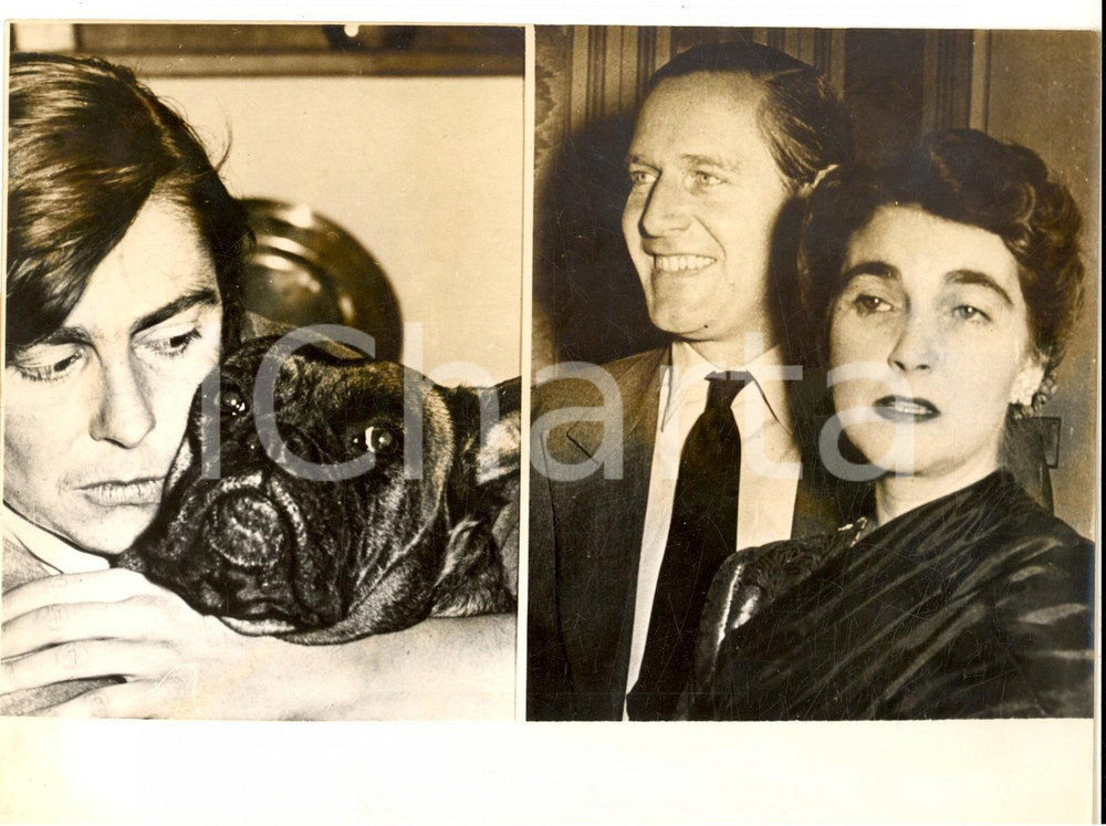 Fotografia d epoca originale 1953 GERMANY Baroness VON DOBERNEK  Gottfried VON CRAMM exhusband Photo 1