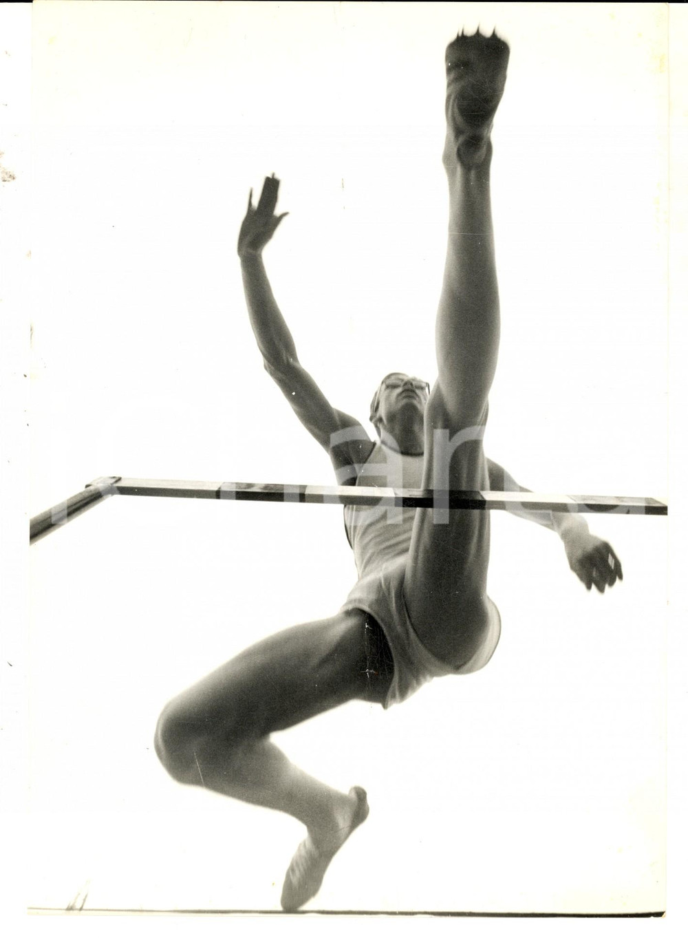 Fotografia d epoca originale 1967 ATLETICA LEGGERA Eddy OTTOZ in allenamento per i Mondiali Foto DANNEGGIATA 1