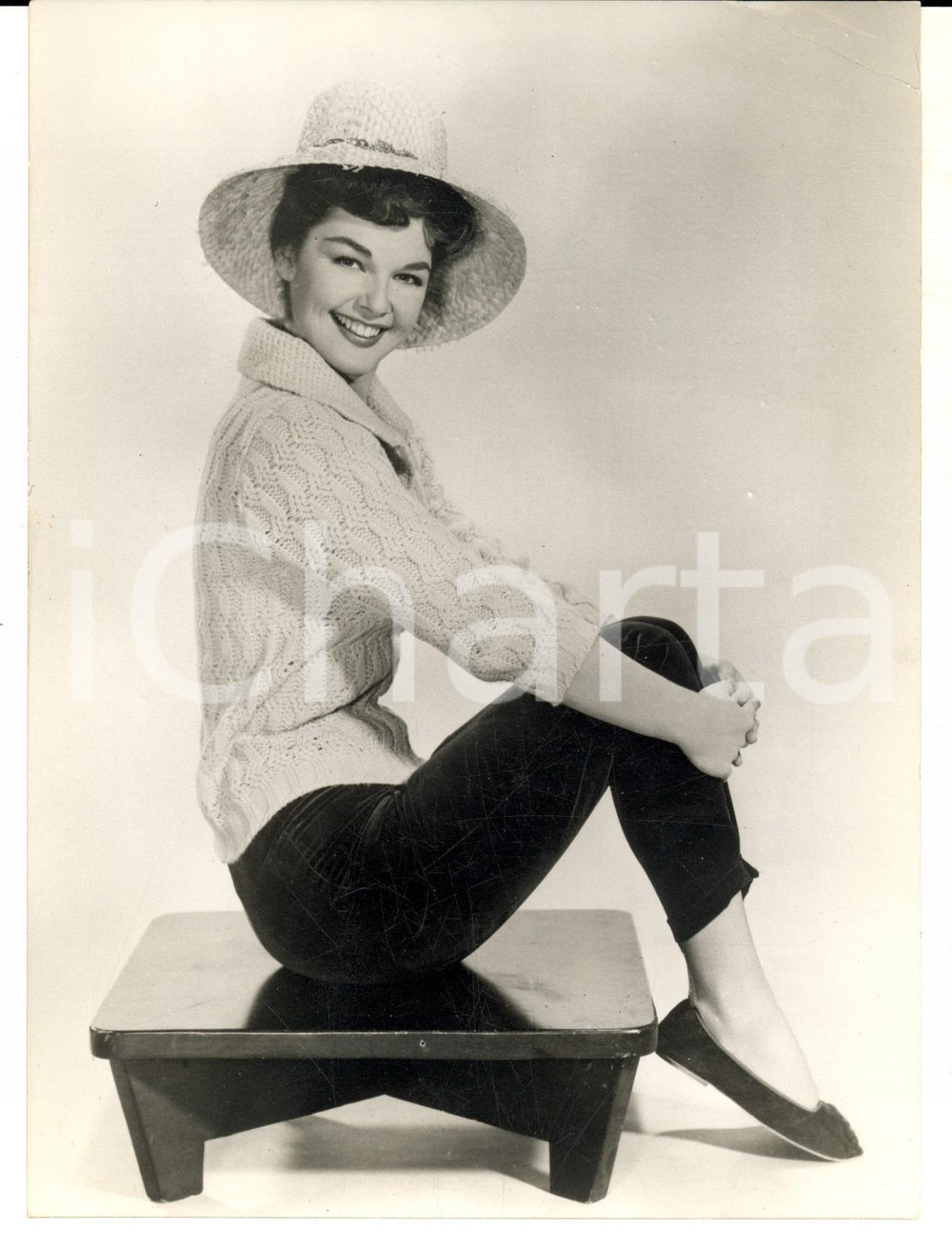 Fotografia d epoca originale 1960 LONDON Actress Luana PATTEN gets a role in Home from the hill Photo 15x20 1