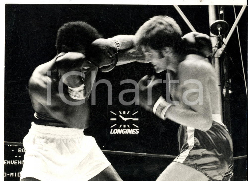 Fotografia d epoca originale 1967 NEW YORK BOXE Nino BENVENUTI sconfitto da Emile GRIFFITH Foto 24x18 1