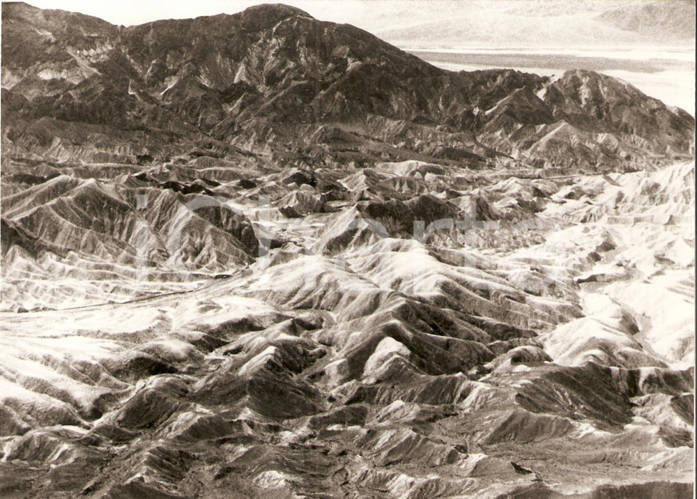 Fotografia d epoca originale 1970 ca DEATH VALLEY Panorama su BADWATER Foto 17x13 cm 1