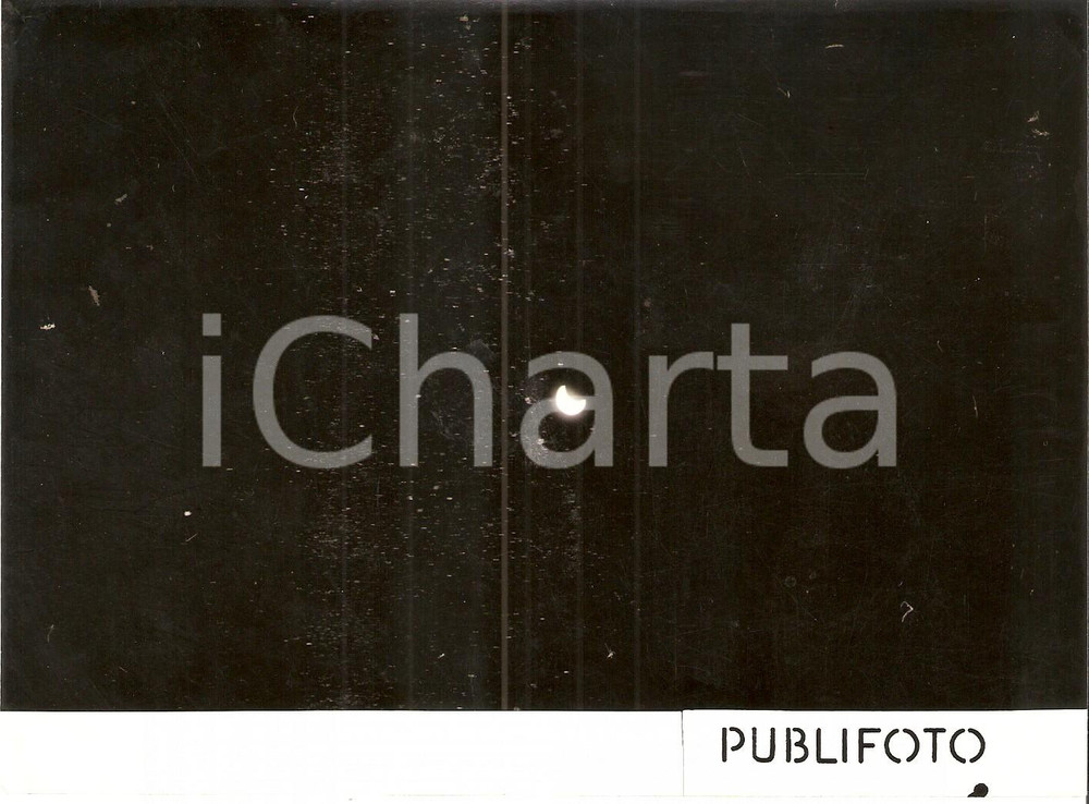 Fotografia d epoca originale 1954 ECLISSI parziale di sole Foto 18x14 cm 1