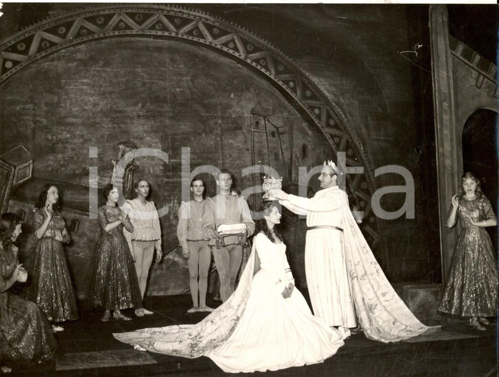 Fotografia d epoca originale 1953 BERLINO LIRICA L incoronazione di Poppea  Erika FROSS e Alessandro NISSEN 1