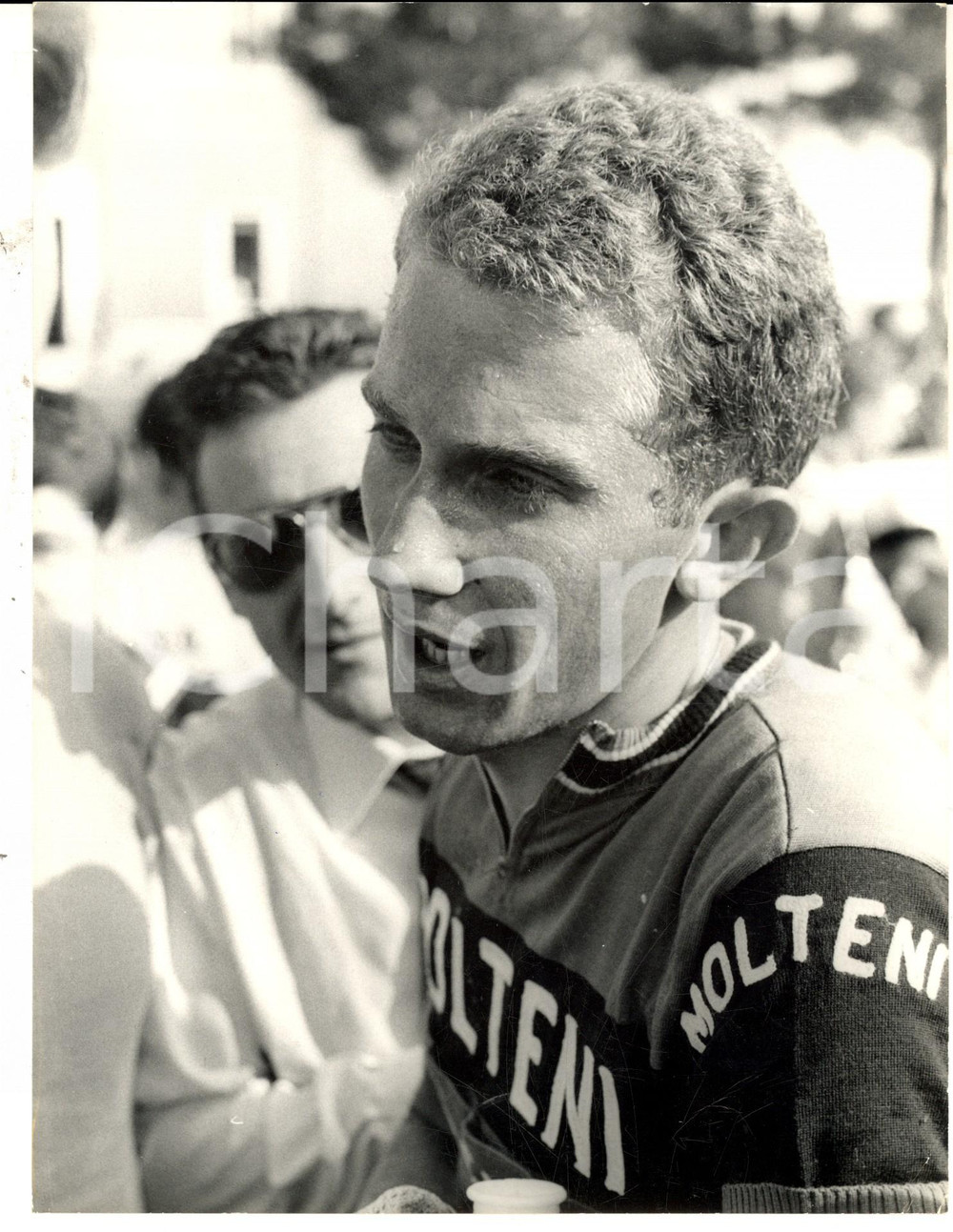 Fotografia d epoca originale 1967 CICLISMO GIRO D ITALIA Gianni MOTTA all arrivo della seconda tappa Foto 1