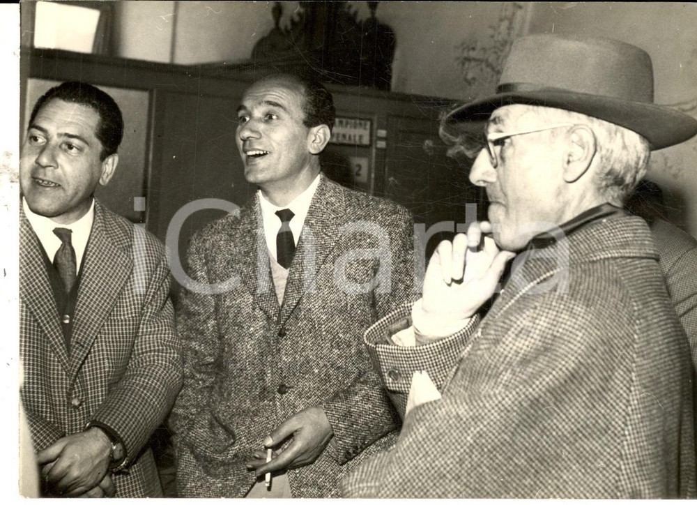 Fotografia d epoca originale 1959 GENOVA Processo al consigliere Benvenuto AIMI per corruzione Foto 1