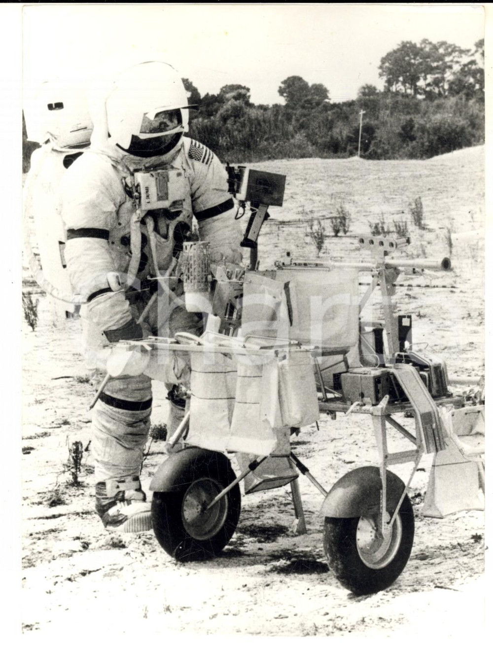 Fotografia d epoca originale 1970 KENNEDY SPACE CENTER FLORIDA Alan SHEPARD jr si allena per l APOLLO 14 1