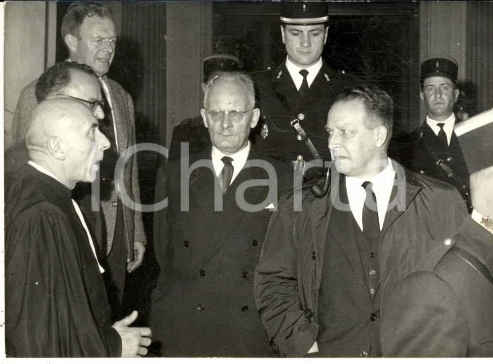 1961 PARIS Procès PUTSCH D'ALGER Maurice CHALLE et André ZELLER après le verdict