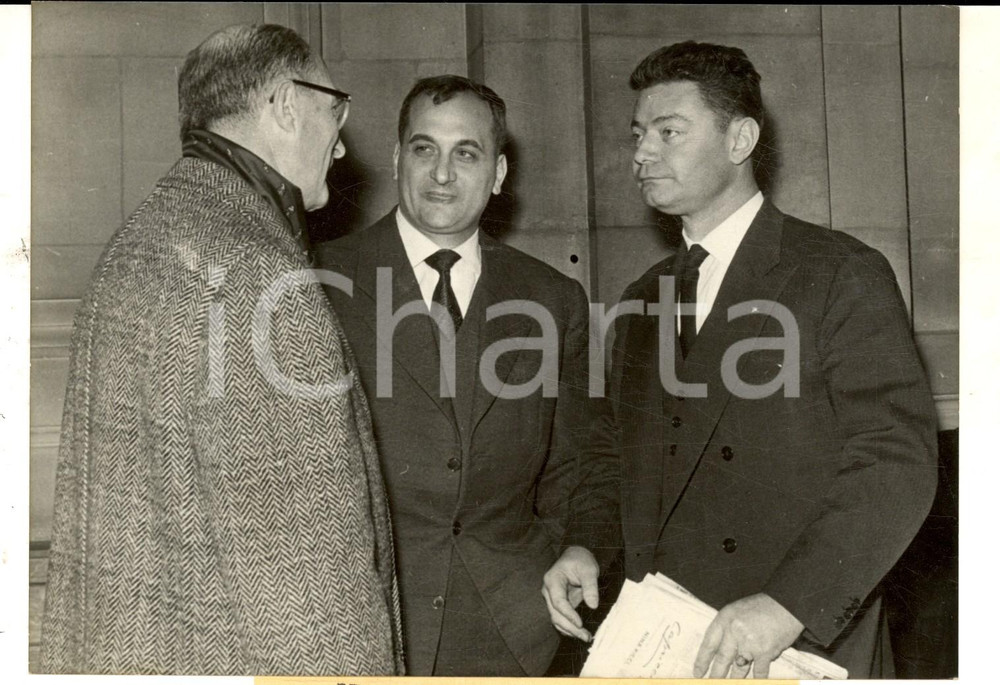 Fotografia d epoca originale 1960 ProcÃ¨s COMPLOT D ALGER Alain de SERIGNY Jean Claude PEREZ et DEMARQUET 1