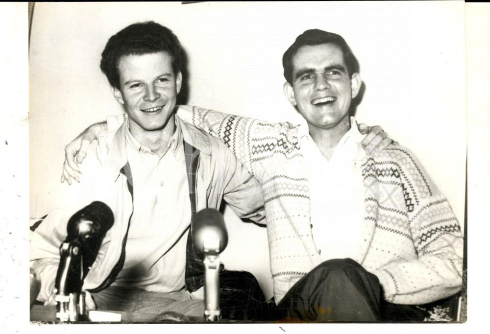 Fotografia d epoca originale 1962 BONN Gilbert FERREY e Victor PANKEY accusati di spionaggio a Berlino Est 1