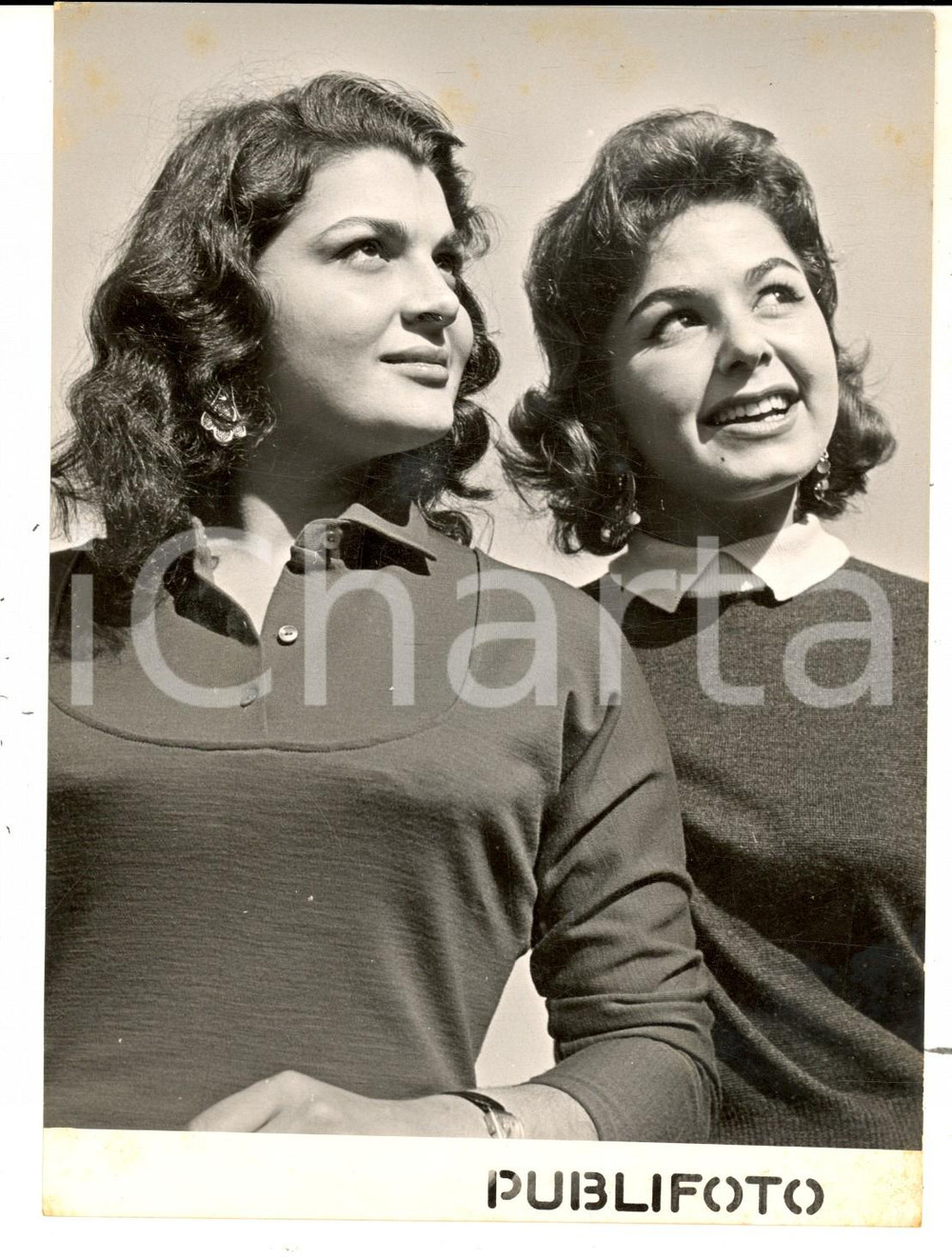 Fotografia d epoca originale 1955 ca ROMA Franca INCORVAIA candidata a MISS MONDO con Antigone COSTANZA 1