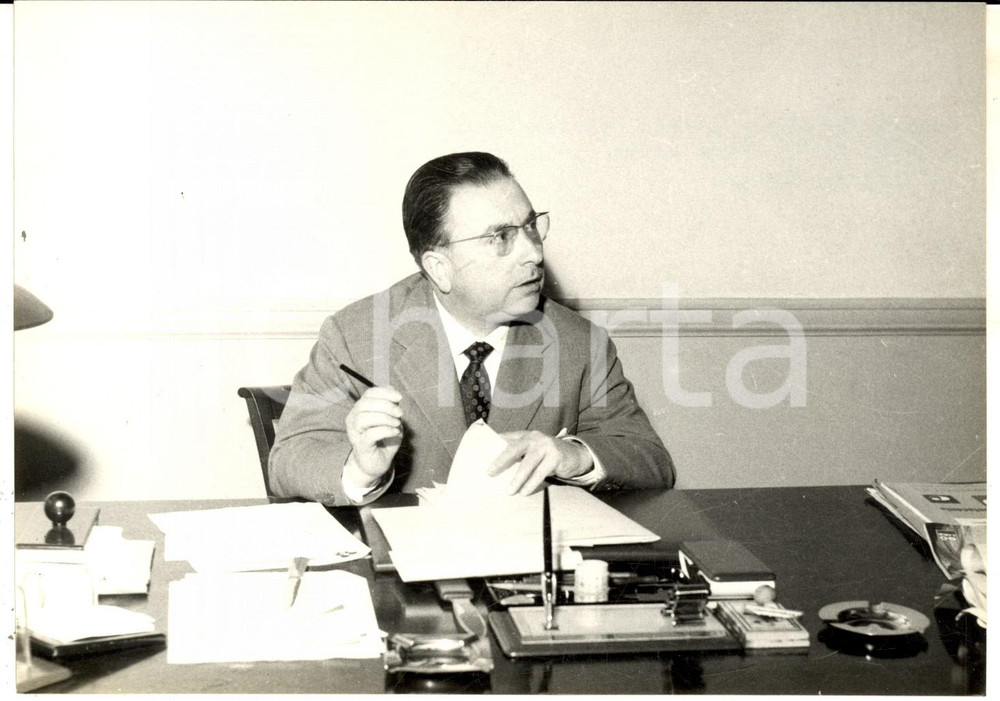 Fotografia d epoca originale 1959 GENOVA Ritratto dell avv. CAIAFFA organizzatore FESTIVAL DI SANREMO Foto 1