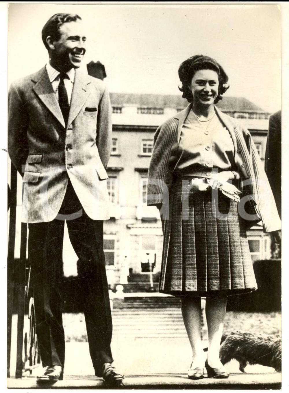 Fotografia d epoca originale 1962 IRLANDA Principessa Margaret ed Antony ARMSTRONGJONES in vacanza Foto 1