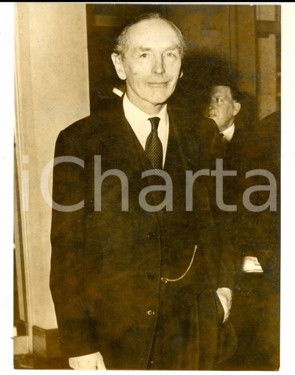 Fotografia d epoca originale 1963 PARIS Lord Alec DOUGLASHOME al Consiglio Permanente della NATO Foto 1