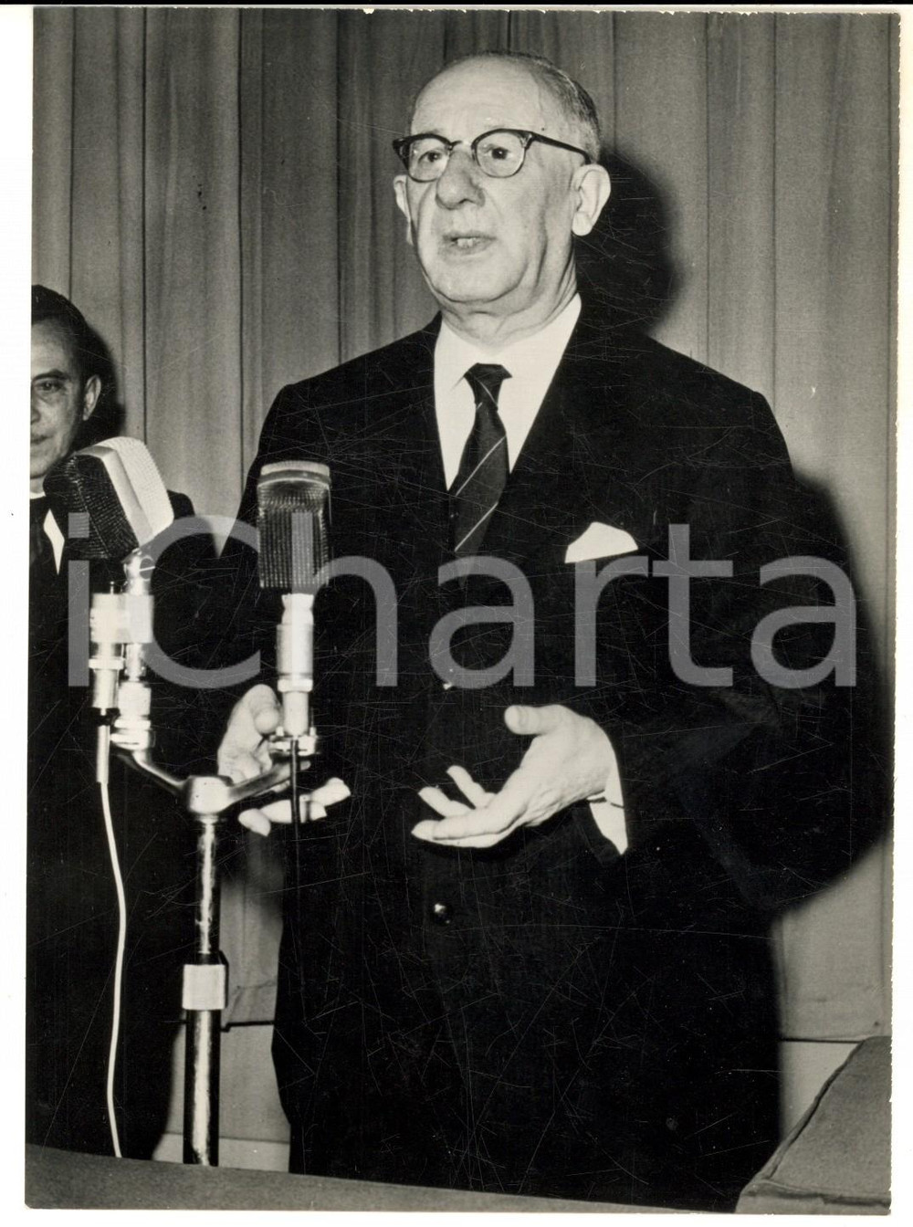 Fotografia d epoca originale 1965 ROMA On. Edgardo LAMI STARNUTI nuovo ministro dell Industria Foto 13x18 1