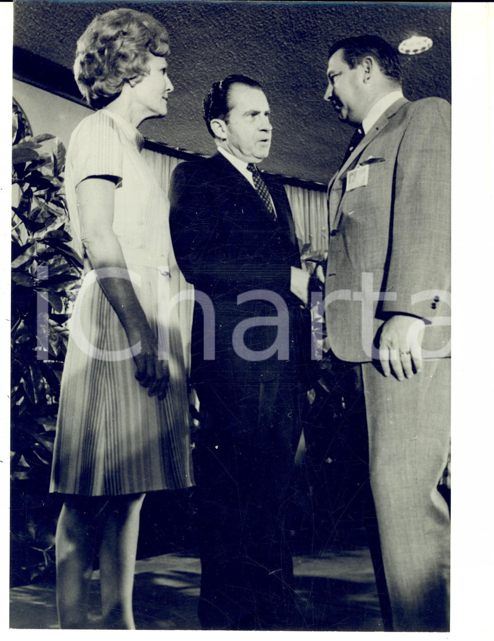Fotografia d epoca originale 1968 WASHINGTON Richard NIXON con la moglie Patricia dopo l elezione Foto 1