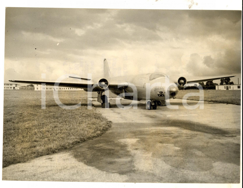 Fotografia d epoca originale 1953 LYNEHAM ROYAL AUSTRALIAN AIR FORCE A Canberra jet bomberPhoto 20x15 cm 1