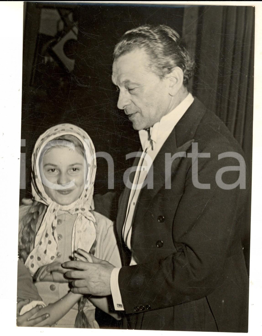 Fotografia d epoca originale 1953 OSLO Ritratto del compositore Issay DOBROWEN Fotografia 14x18 cm 1