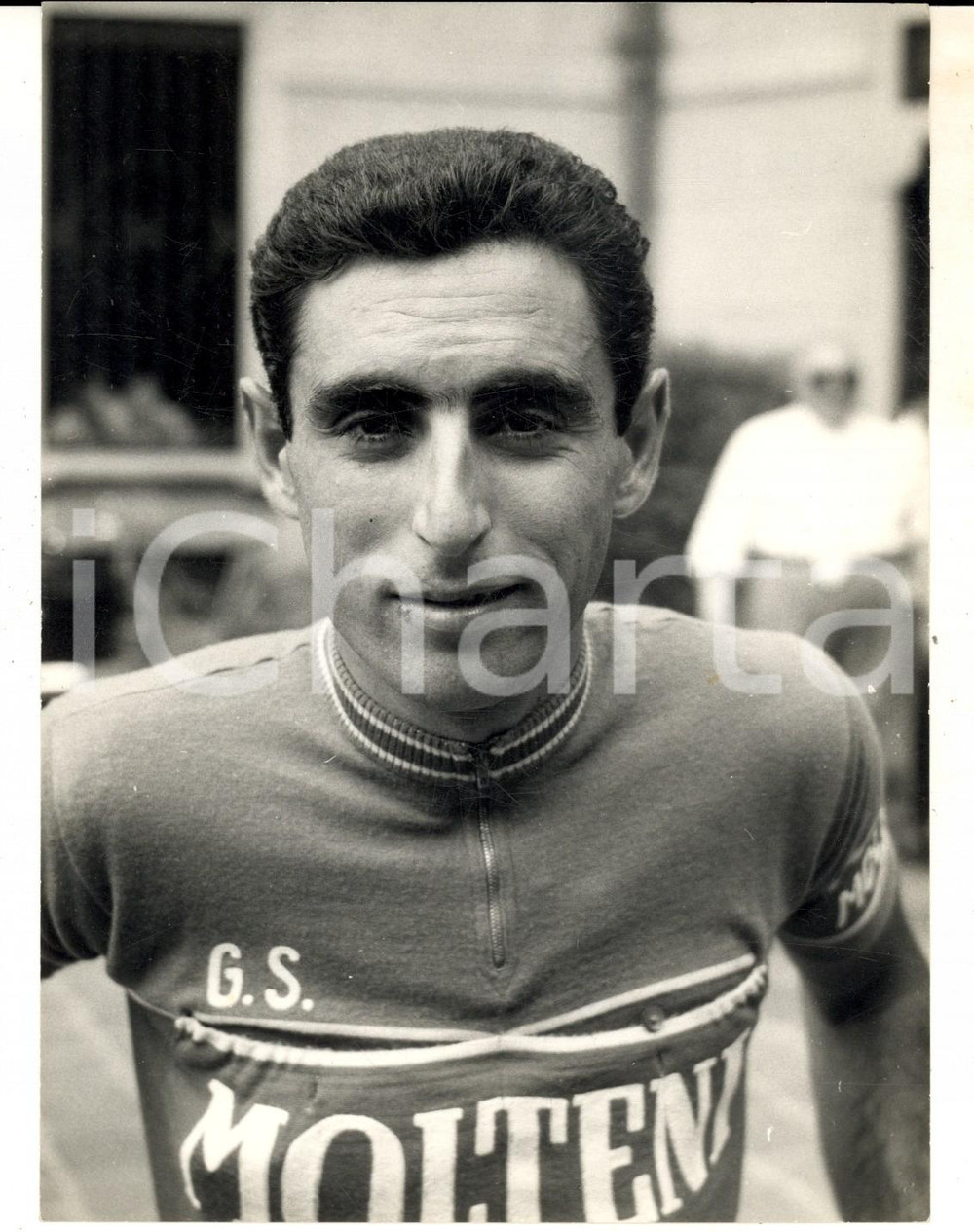 Fotografia d epoca originale 1963 CICLISMO Ritratto di Guido CARLESI corridore per la squadra MOLTENI Foto 1