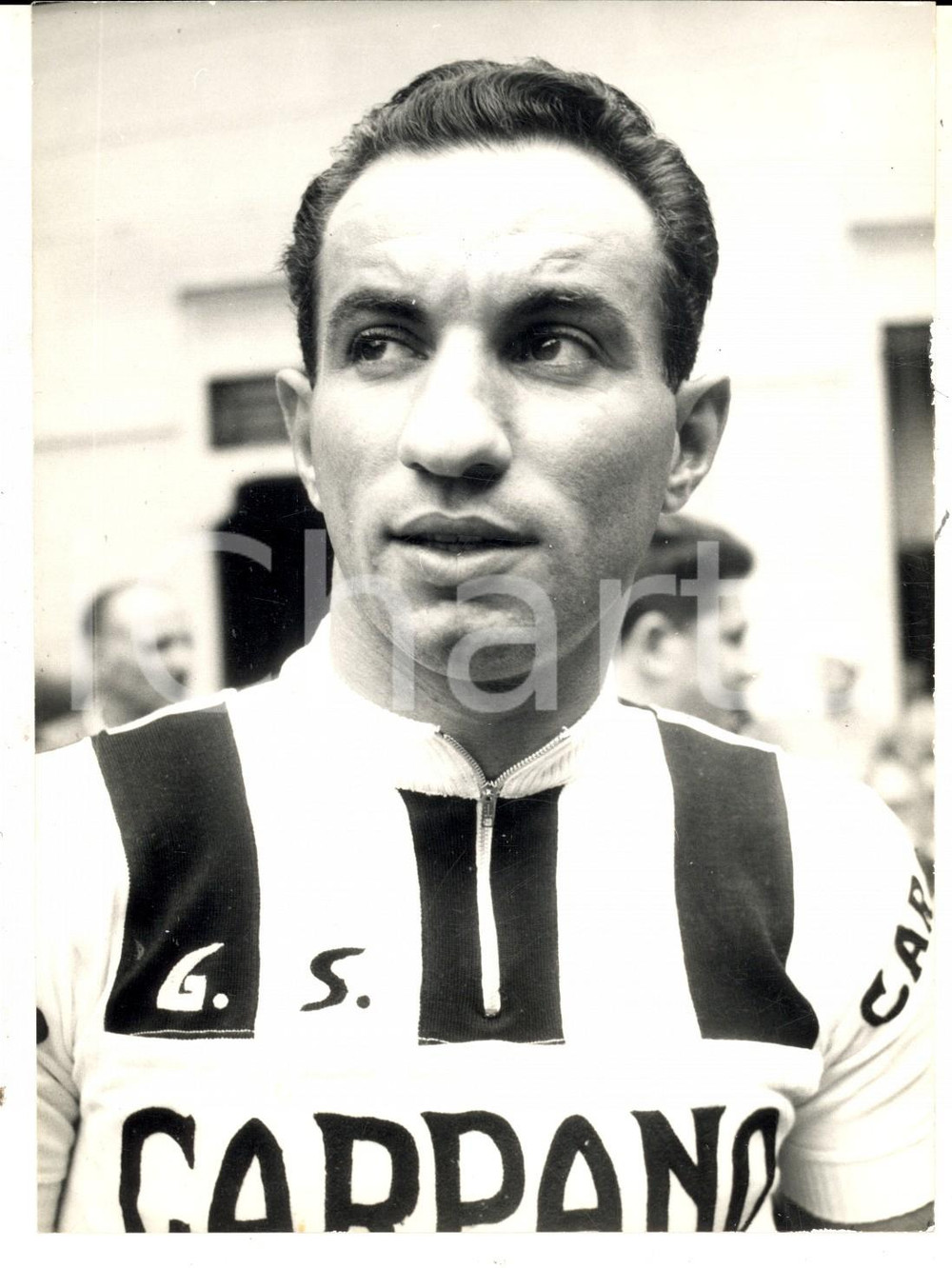 Fotografia d epoca originale 1960 CICLISMO Ritratto Nino DE FILIPPIS corridore per la squadra CARPANO Foto 1