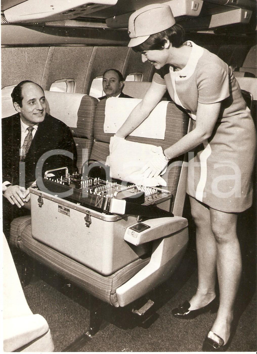 1969 USA Il calcolatore elettronico IRVING BOX passeggero di un volo aereo *Foto