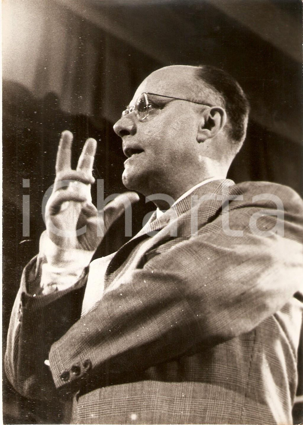 Fotografia d epoca originale 1957 LASCIA O RADDOPPIA Concorrente Orazio PALLI Foto 13x18 cm 1