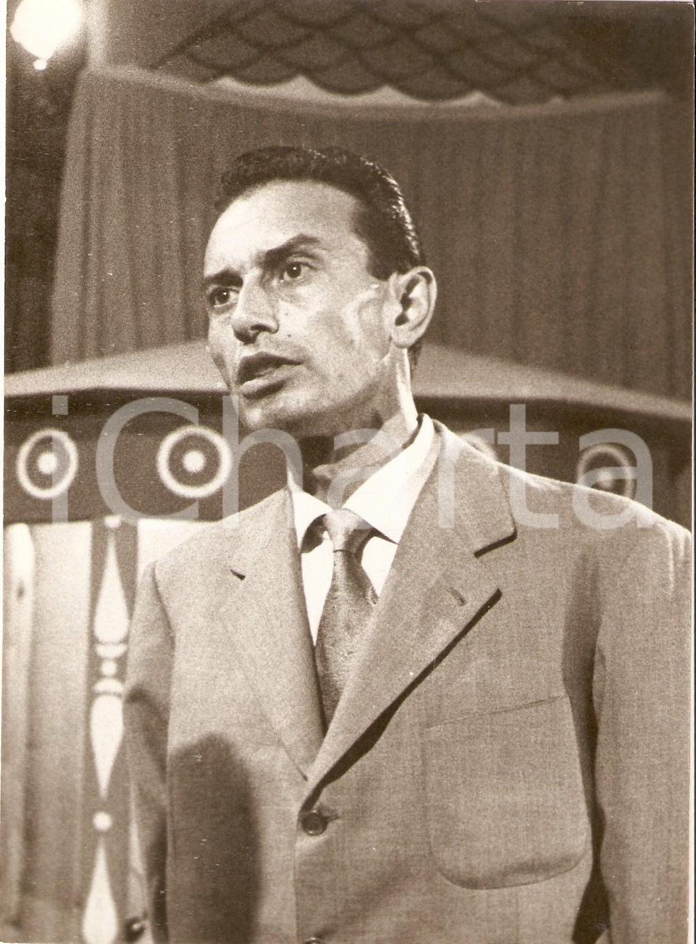 Fotografia d epoca originale 1957 LASCIA O RADDOPPIA Concorrente Antonio MARTIGNETTI Foto 18x13 cm 1