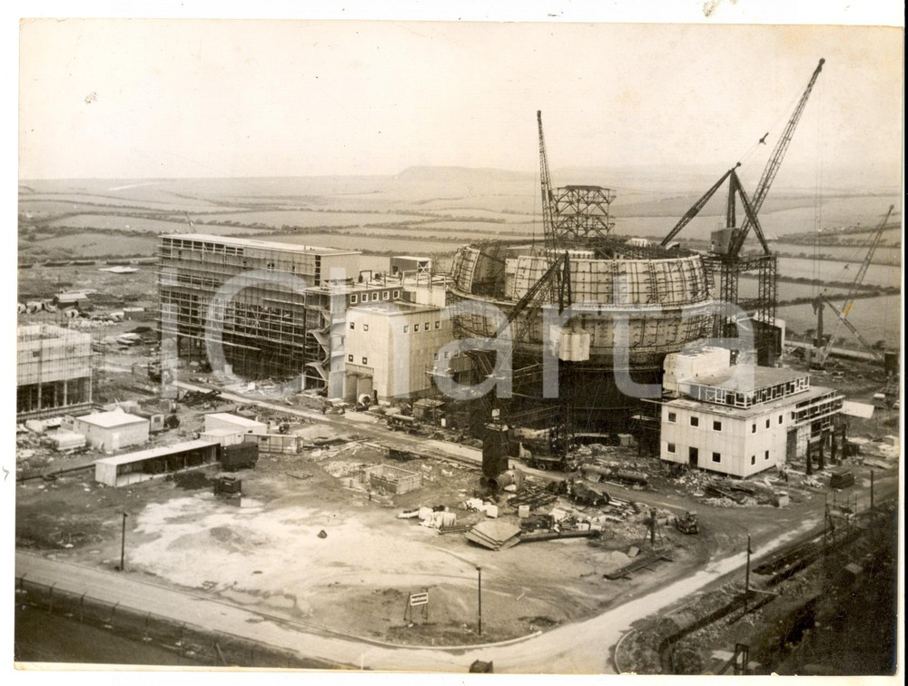 Fotografia d epoca originale 1960 WINDSCALE Construction of gascooled reactor to reduce cost of electricity 1